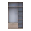 Šatní skříň Lukas Dub Sonoma/Dub Sonoma 3 dveře 135x50x240 (80737803)