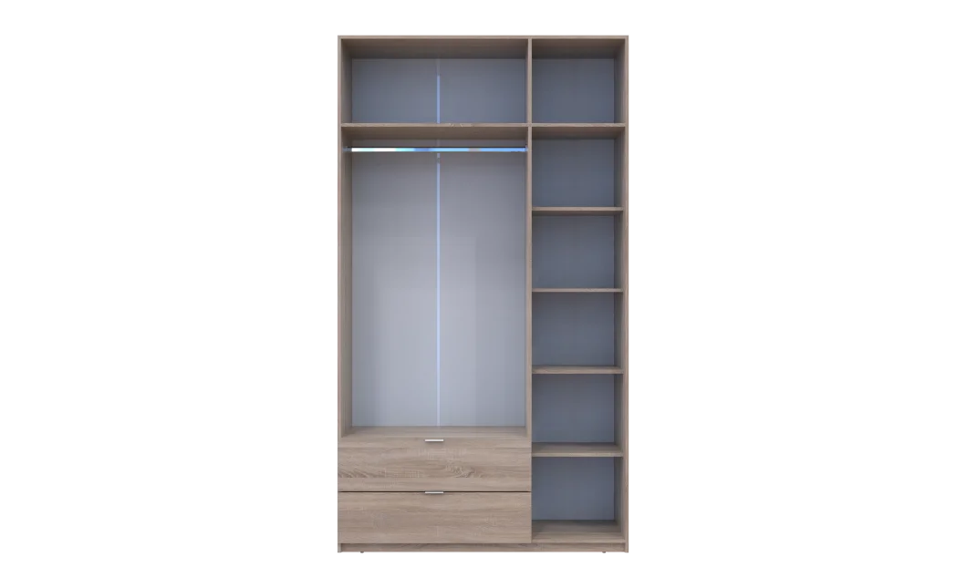Šatní skříň Lukas Dub Sonoma/Dub Sonoma 3 dveře 135x50x240 (80737803)