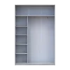 Šatní skříň Doros City Light Borovice Natti 2 zrcadla 120×60×225 (80736502)