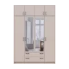 Šatní skříň Doros Rondy se zrcadlem a nadstavcem Kašmír 4 dvere 160x52x236 (80738480)