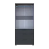 Skříň na oblečení Doros Thorn Antracit/Šedá 2 DTD/3Š tyč 90х51.6х200 (44900473)