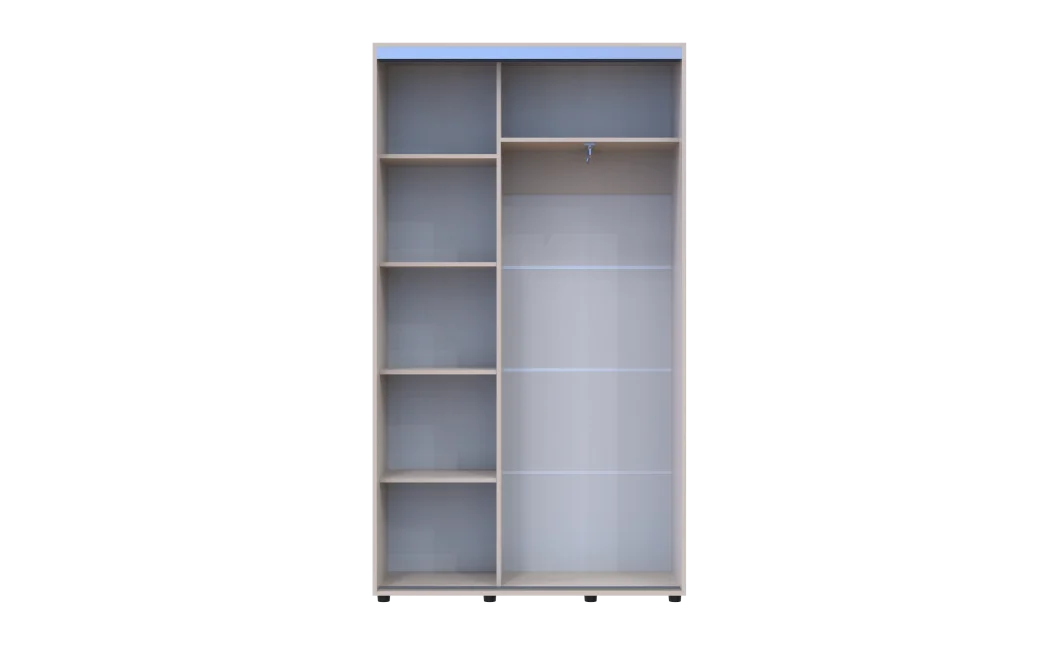 Šatní skříň s posuvnými dveřmi Doros Sigma Slim Kašmír 2 dveře 120x45x214.4 (42005446)
