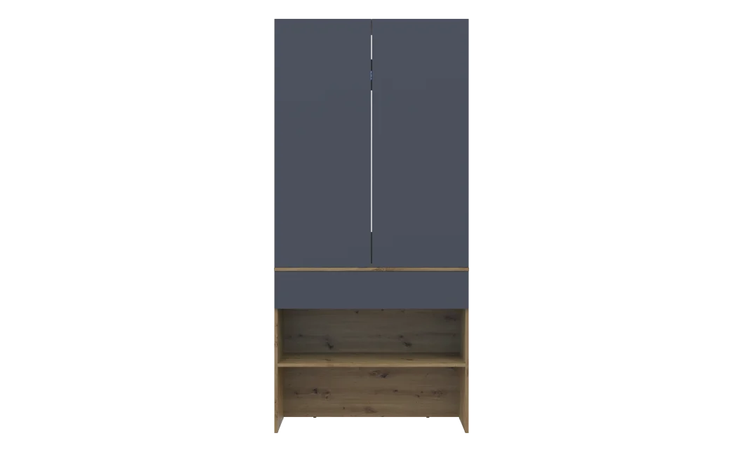 Předsíň Doros Split Dub Artisan/Grafit DTD 94 × 39 × 200 (44900271)