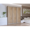 Šatní skříň Doros City Light Dub Sonoma 3 DTD 180×60×225 (42002003)