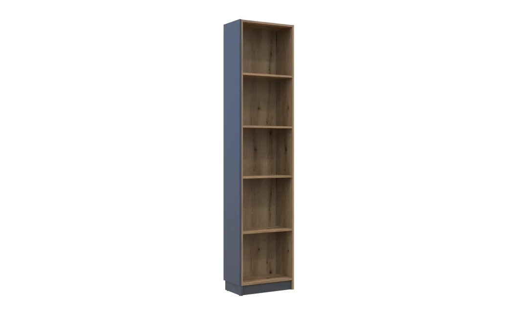 Regál Dale Antracit/Dub Evok 52x28x220 (41516267)