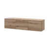 TV stolek Doros Levia Dub Evok 3 dveře 130x35x33 (41516290)