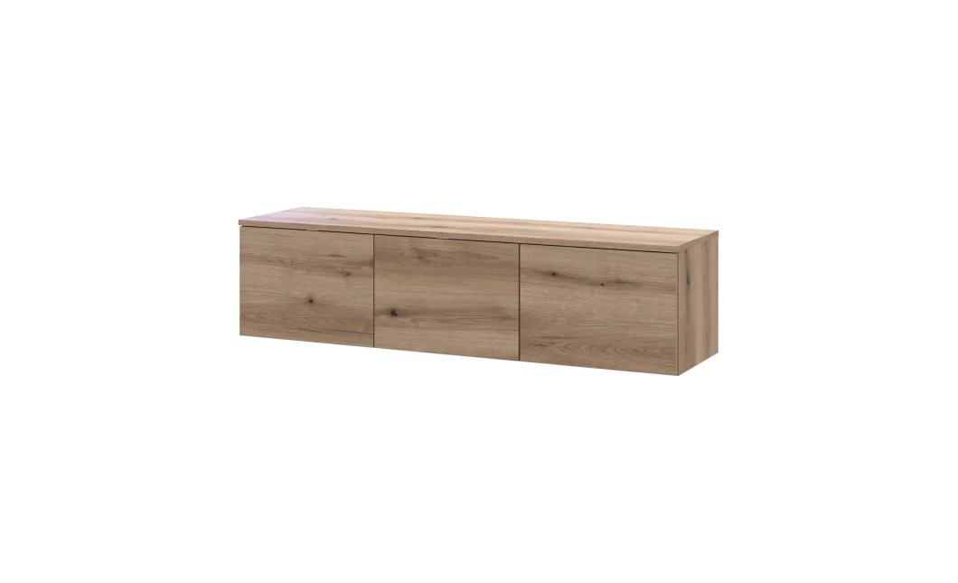 TV stolek Doros Levia Dub Evok 3 dveře 130x35x33 (41516290)