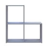 Regál Doros Step 2×2 Šedý otevřený 69×28,8×71,4 (41516177)