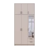 Šatní skříň Doros Rondy s s vysokým nástavcem a zrcadlem Kašmír 3 dvere 121x52x260 (80738486)