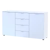 Komoda Doros Ron 5 Bílý 2 dveře 4 zásuvky 140 × 38 × 81 (44900223)