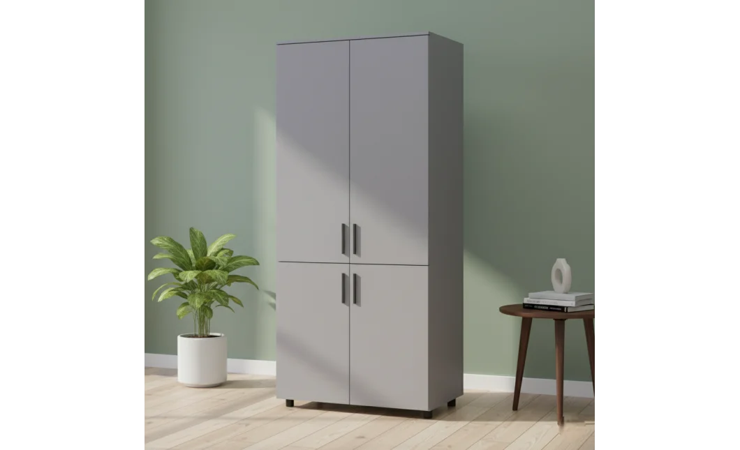 Skříň na oblečení Doros Thorn Šedá 2 DTD tyč 90х51.6х200 (44900439)