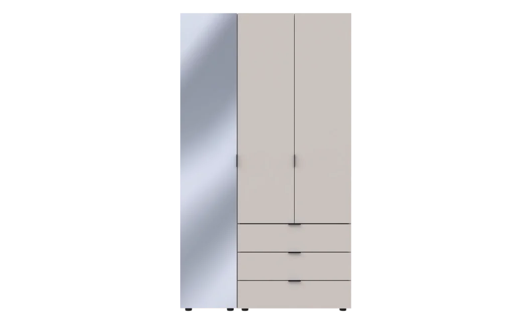 Skříň na oblečení Doros Gelar Kašmír 2 dveře/zrcadlo 116,5 × 49,5 × 203,4 (80737655)