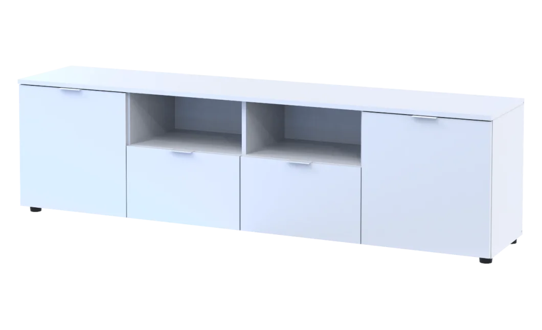 Komoda Doros Ron 4 Bílý 2 dveře 2 zásuvky 180 × 38 × 50 (44900221)