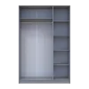 Šatní skříň Promo Šedá 3 dveře 135x48x204 (80737765)