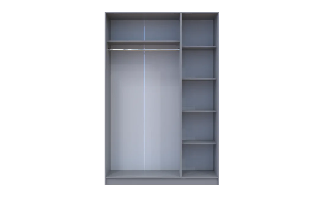 Šatní skříň Promo Šedá 3 dveře 135x48x204 (80737765)