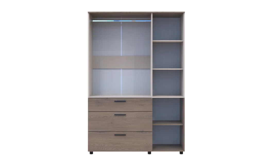 Skříň na oblečení Doros Thorn Cremona Cannolo/Kašmír 3 DTD/3Š tyč 135х51.6х200 (44900501)