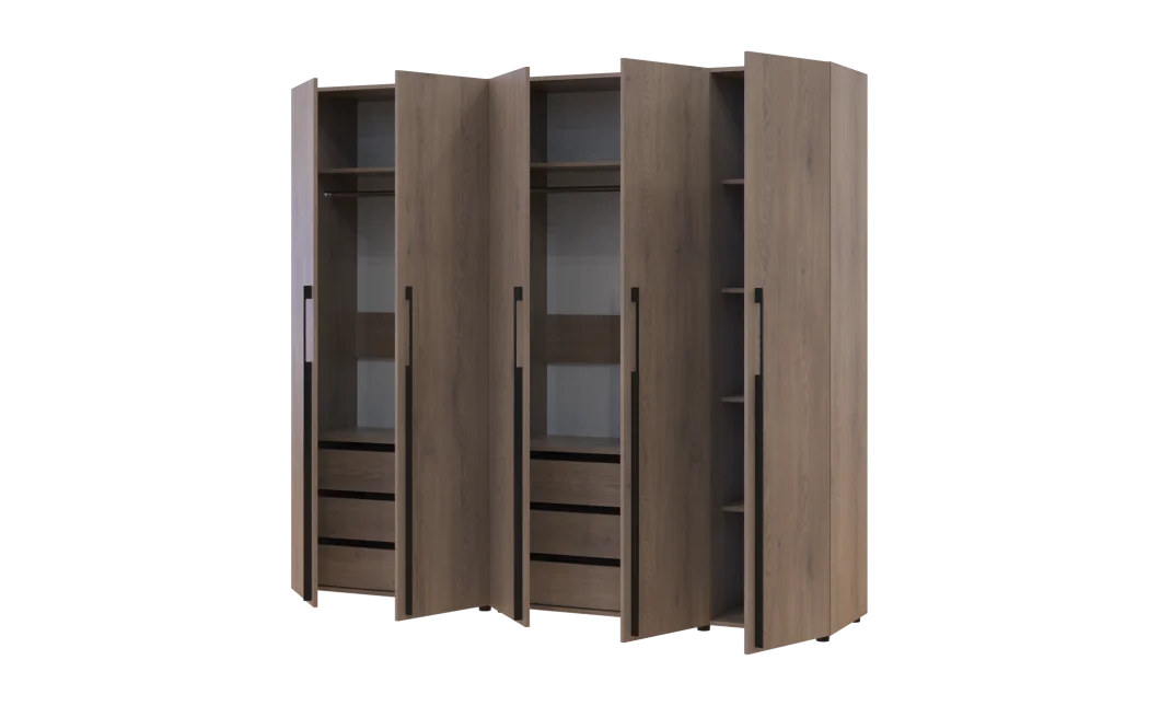 Kleiderschrank mit Schubladen Doros Kasper Cremona Cannolo 2+3 LTD 225 × 50 × 204 cm (42005549)