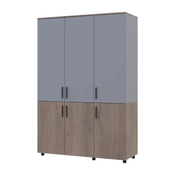 Skříň na oblečení Doros Thorn Cremona Cannolo/Šedá 3 DTD police 135x51.6x200 (44900504)