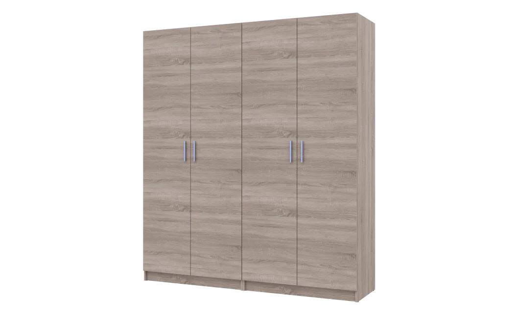 Set Doros Promo s policemi Dub Sonoma 2+2 dveře 180×48×204 (44900287)