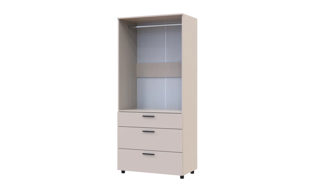 Skříň na oblečení Doros Thorn Kašmír 2 DTD/3Š tyč 90х51.6х200 (44900449)