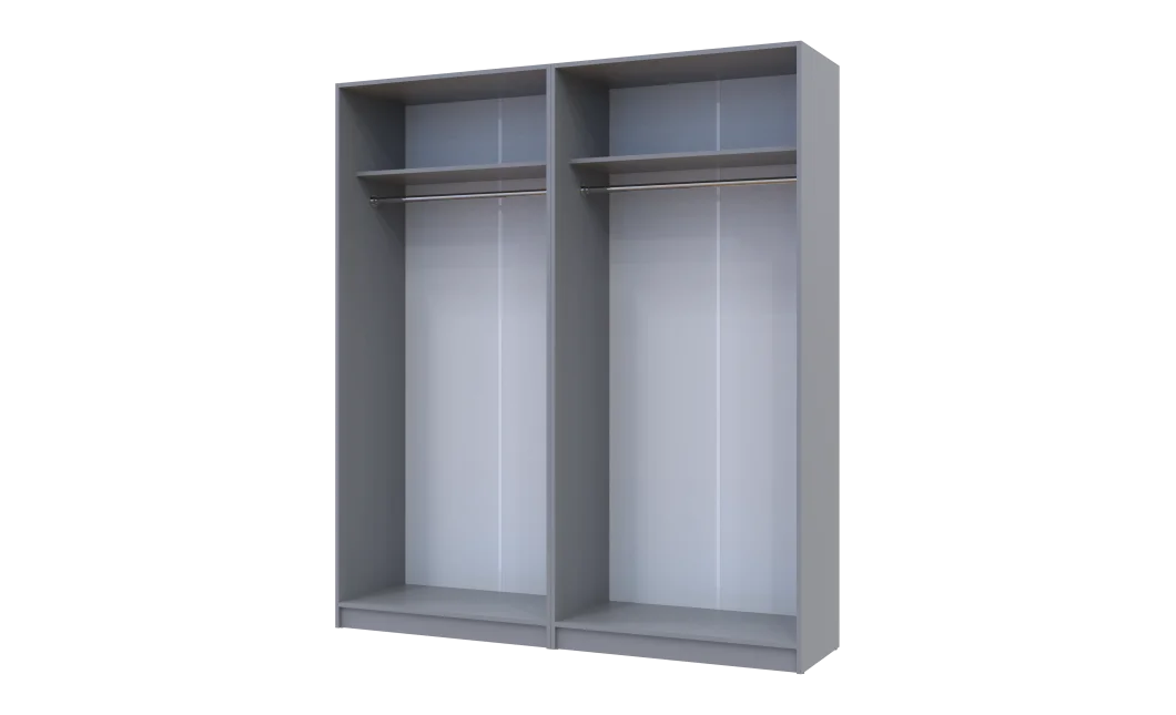Sada Promo Šedá 2+2 dveře 180x48x204 (80737766)