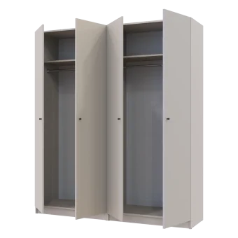 Skříň na oblečení Doros Promo Kašmír 2+2 dveře 180×48×204 (80737672)