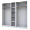 Skříň na oblečení Doros Promo Bílá 2+3 dveře 225×48×204 (42005004)