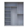 Šatní skříň Doros City Light Borovice Natti 3 DTD 180×60×225 (80736518)
