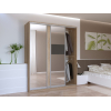 Šatní skříň Doros City Light Dub Sonoma 1 DTD / 2 zrcadla 180×60×225 (44900030)