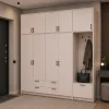 Šatní skříň Doros Rondi s věšákem a vysokým nástavcem Kašmír 4 dvere 220x52x260 (42005399)