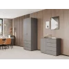Šatní skříň na oblečení Doros Gelar Grafit 2 dveře 77,5×49,5×203,4 (80737023)