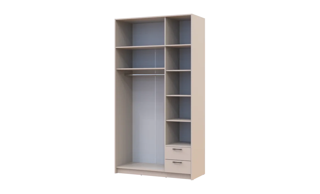 Šatní skříň Doros Rondy s nadstavcem Kašmír 3 dveře 121x52x236 (80738474)