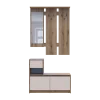 Předsíň Bela Dub Evok/Kašmír 1 DTD / 1 zrcadlo 100×40×210 (44900411)
