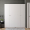 Skříň na oblečení Doros Promo Bílá 2+2 dveře 180×48×204 (42005008)