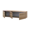 TV stolek Doros Levia Dub Evok 3 dveře 130x35x33 (41516290)