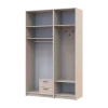 Šatní skříň Doros Rondi s věšákem, zrcadlem a nástavcem Kašmír 2 dvere 142x52x236 (42005403)