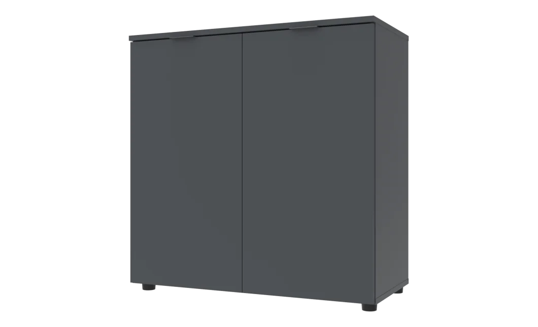 Komoda Doros Ron 3 2 dveře Grafit 80 × 38 × 81 (41516002)