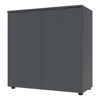 Komoda Doros Ron 3 2 dveře Grafit 80 × 38 × 81 (41516002)