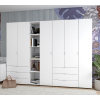 Set Doros Gelar s regálem Bílý 2+4 dveře 270,7×49,5×203,4 (42005033)