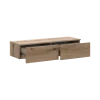 Toaletní stolek Doros Levia Dub Evok 2 zásuvky 100x32x22 (41516095)