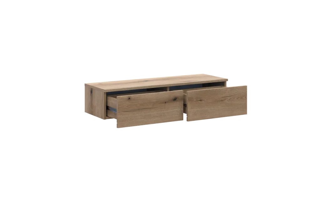 Toaletní stolek Doros Levia Dub Evok 2 zásuvky 100x32x22 (41516095)