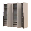 Kleiderschrank mit Schubladen Doros Kasper Kaschmir 2+3 LTD 225 × 50 × 204 cm (42005548)