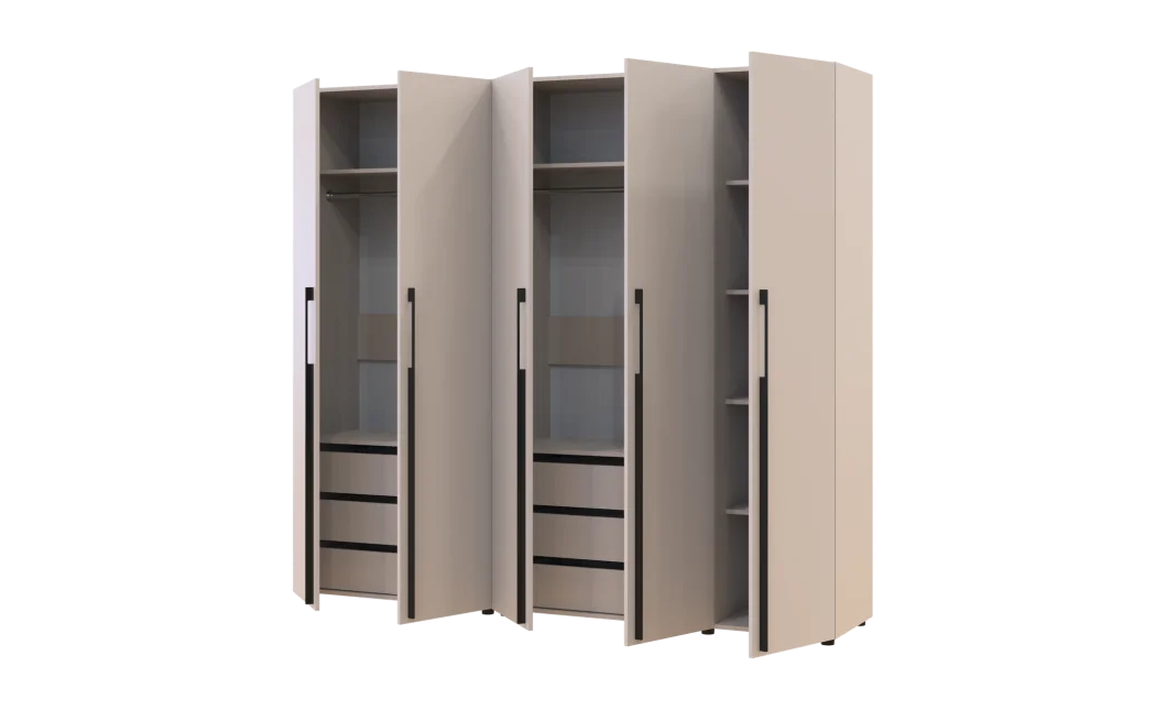 Kleiderschrank mit Schubladen Doros Kasper Kaschmir 2+3 LTD 225 × 50 × 204 cm (42005548)