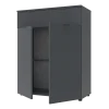Komoda Doros Ron 2 2 dveře 1 zásuvka Grafit 80 × 38 × 100 (41516004)