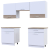 Kuchyně Lea Doros 1,8 m Bílá/Dub Sonoma DTD 180×60×250 (81000010)