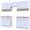 Kuchyně Lea Doros 2,6 m Bílá/Dub Sonoma DTD 260×60×250 (81000009)