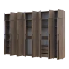 Kleiderschrank mit Schubladen, Regalen und Aufsatzschrank Doros Kasper Cremona Cannolo 3+2+3 LTD 360 × 50 × 245 cm (42005745)