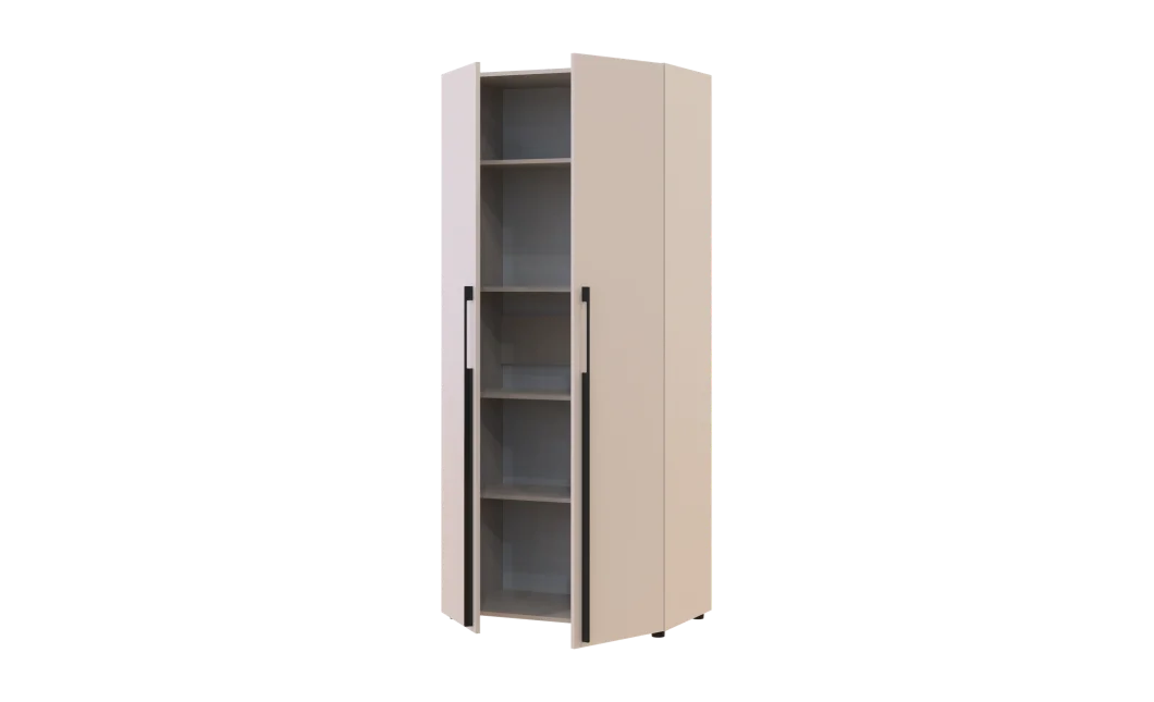 Kleiderschrank mit Regalen Doros Kasper Kaschmir 2 LTD 90 × 50 × 204 cm (42005528)