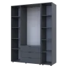 Set Doros Gelar s regálem Grafit 3 dveře 154,4×49,5×203,4 (42005059)