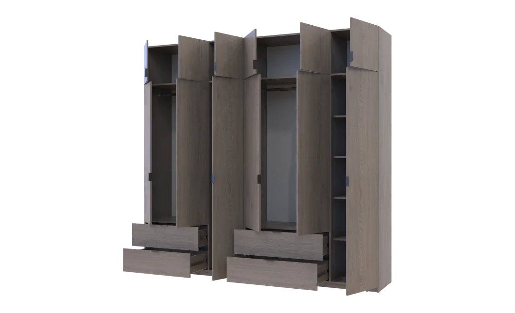 Set Doros Lukas Cannolo/Cannolo 3+3 dveře 255×50×240 (42005242)